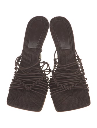 Bottega Veneta Leather Gladiator Sandals