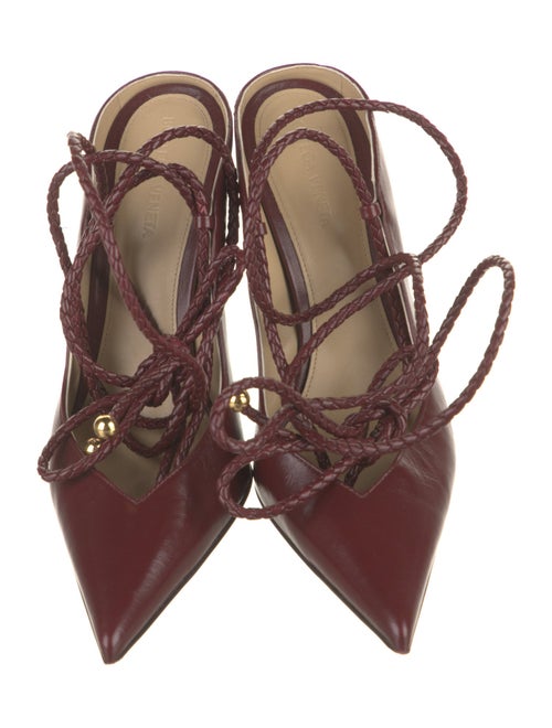 Bottega Veneta Leather Braided Accents Slingback Pumps