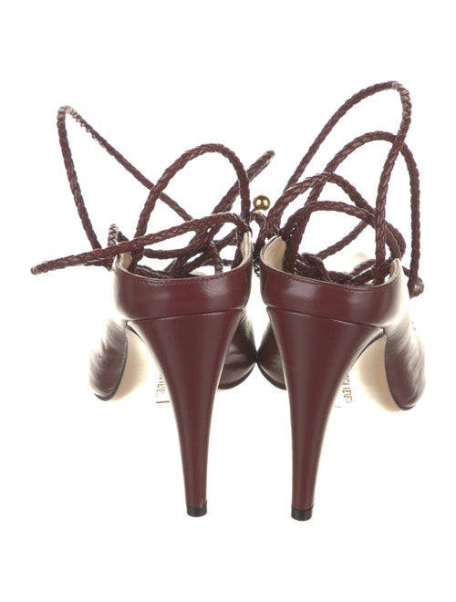 Bottega Veneta Leather Braided Accents Slingback Pumps