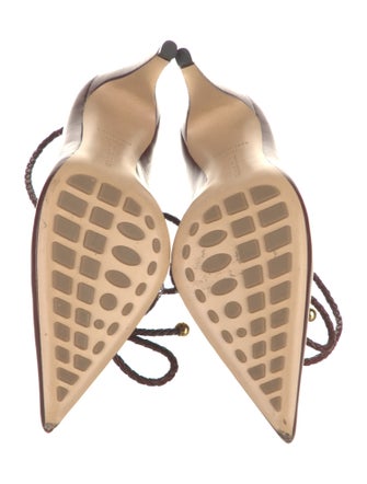Bottega Veneta Leather Braided Accents Slingback Pumps