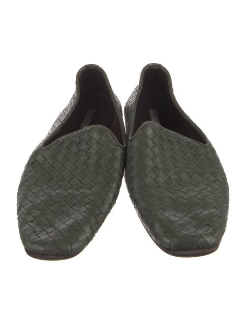 Bottega Veneta Intrecciato Weave Leather Loafers