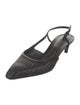 Bottega Veneta Intrecciato Weave Leather Slingback Pumps