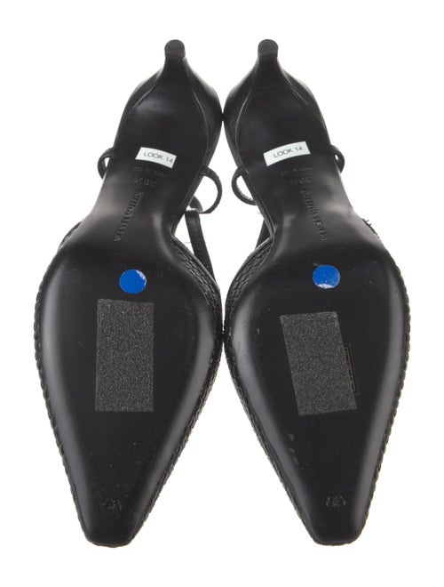 Bottega Veneta Intrecciato Weave Leather Slingback Pumps