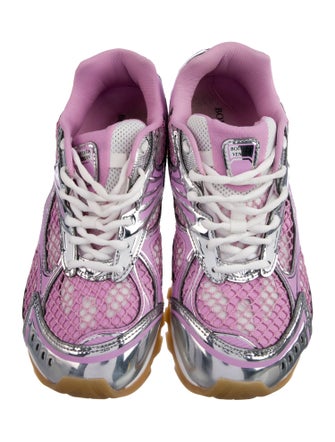 Bottega Veneta Mesh Colorblock Pattern Sneakers