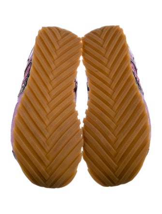 Bottega Veneta Mesh Colorblock Pattern Sneakers