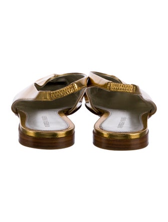 Bottega Veneta Leather Slingback Flats