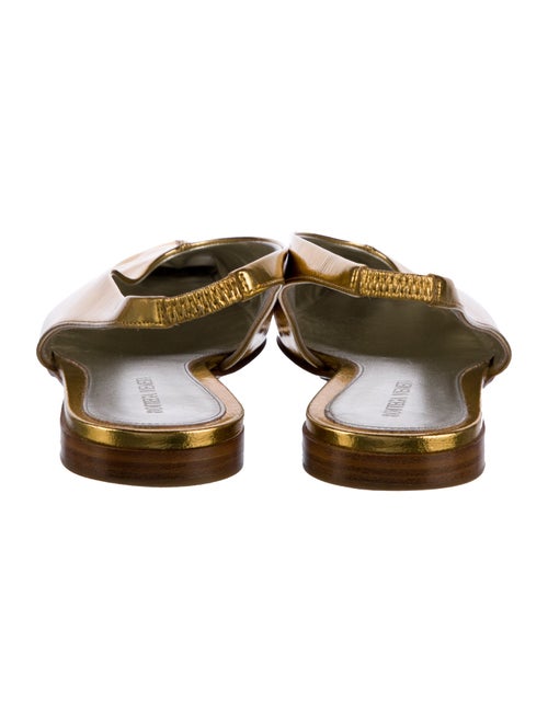 Bottega Veneta Leather Slingback Flats