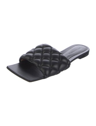 Bottega Veneta Leather Slides