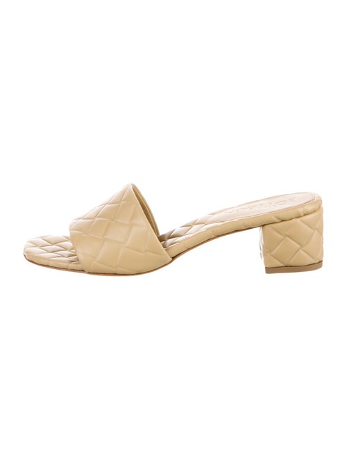 Bottega Veneta Embossed Leather Slides