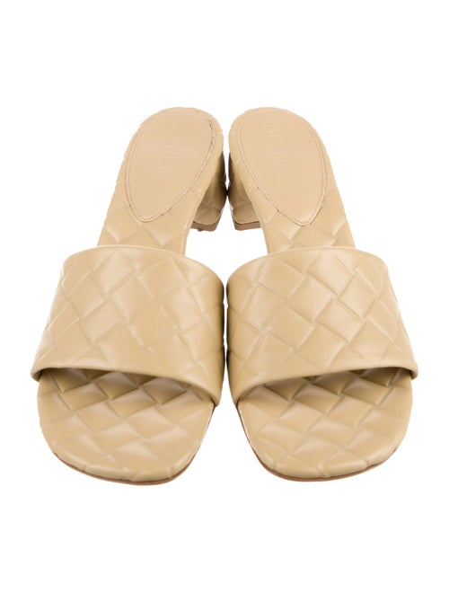Bottega Veneta Embossed Leather Slides