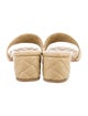 Bottega Veneta Embossed Leather Slides