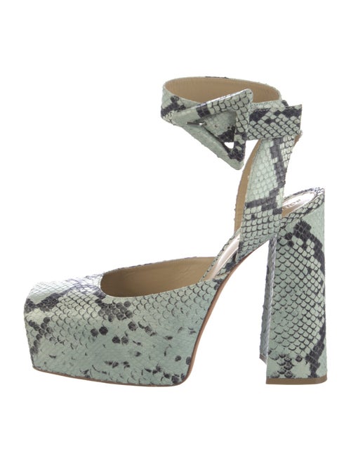 Bottega Veneta Snakeskin Animal Print D'Orsay Pumps