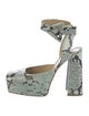 Bottega Veneta Snakeskin Animal Print D'Orsay Pumps