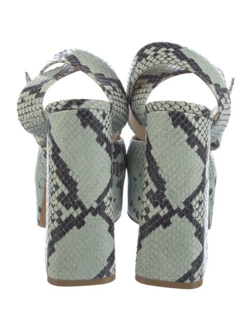 Bottega Veneta Snakeskin Animal Print D'Orsay Pumps