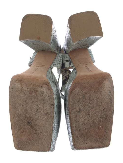 Bottega Veneta Snakeskin Animal Print D'Orsay Pumps