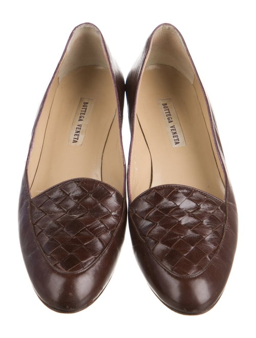 Bottega Veneta Intrecciato Weave Leather Pumps