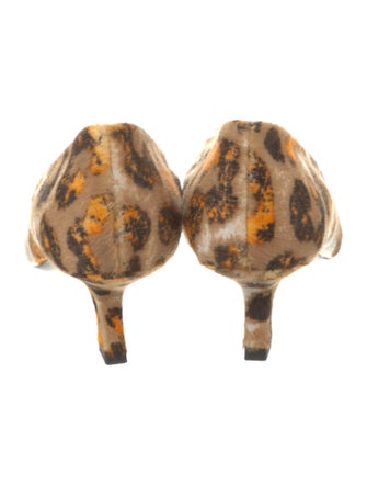 Bottega Veneta Ponyhair Animal Print Pumps