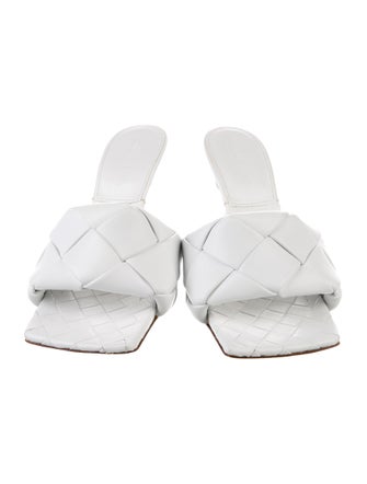 Bottega Veneta Intrecciato Weave Leather Slides