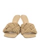Bottega Veneta Intrecciato Weave Raffia Slides