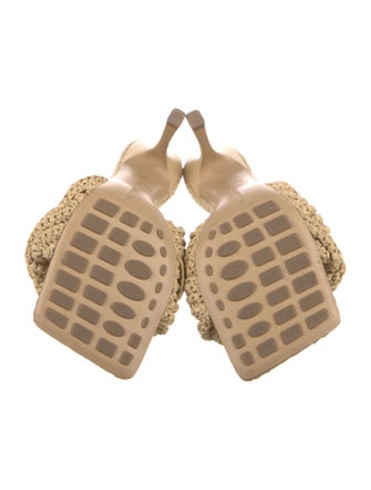 Bottega Veneta Intrecciato Weave Raffia Slides