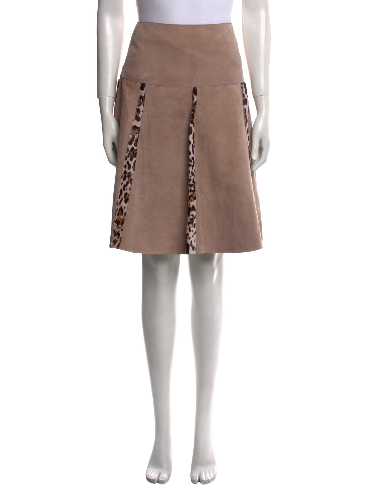 Bottega Veneta Suede Knee-Length Skirt w/ Tags