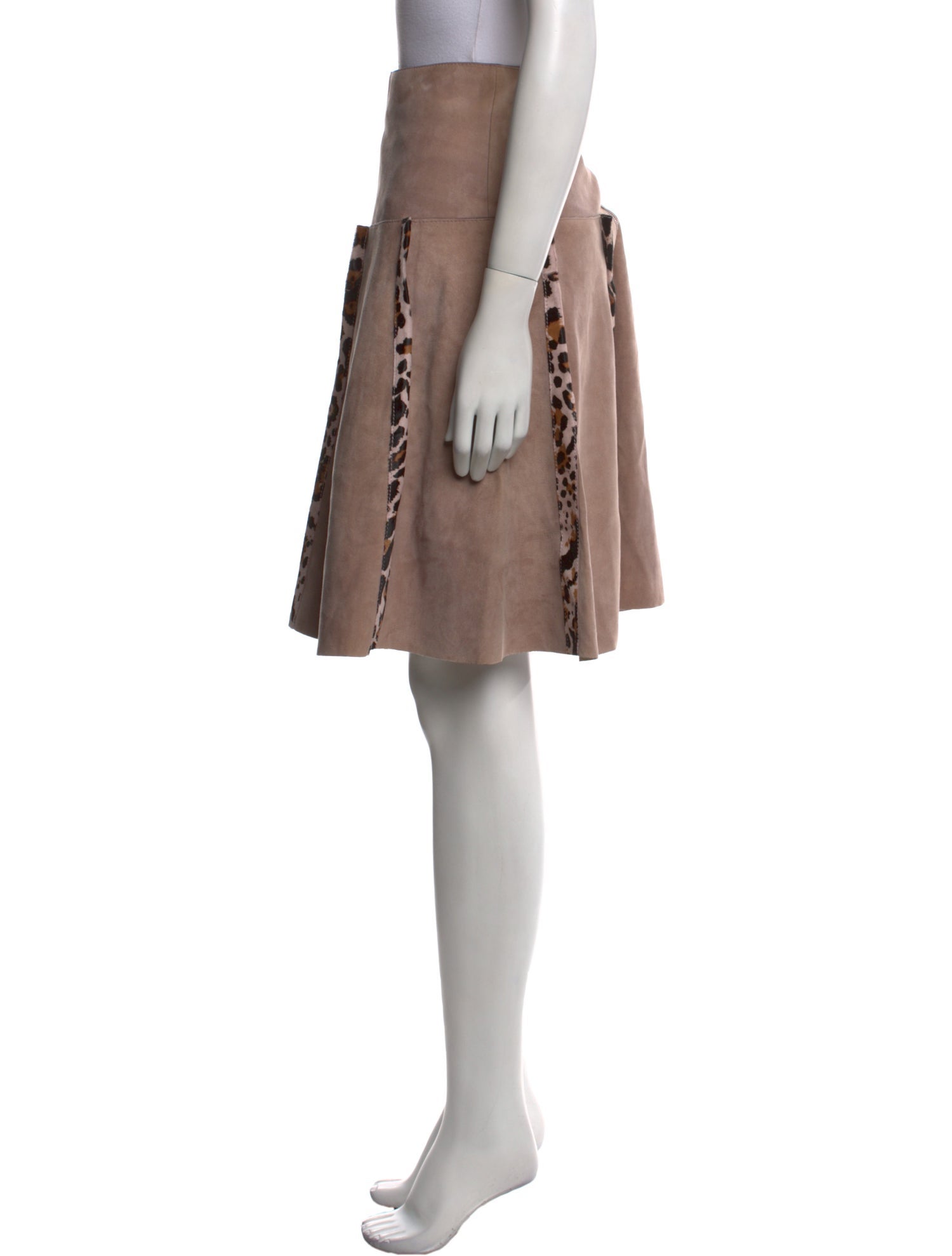 Bottega Veneta Suede Knee-Length Skirt w/ Tags