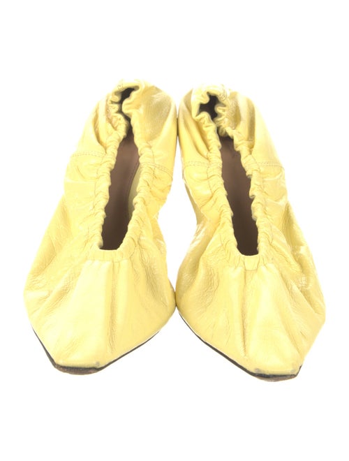 Bottega Veneta Leather Colorblock Pattern Slingback Pumps