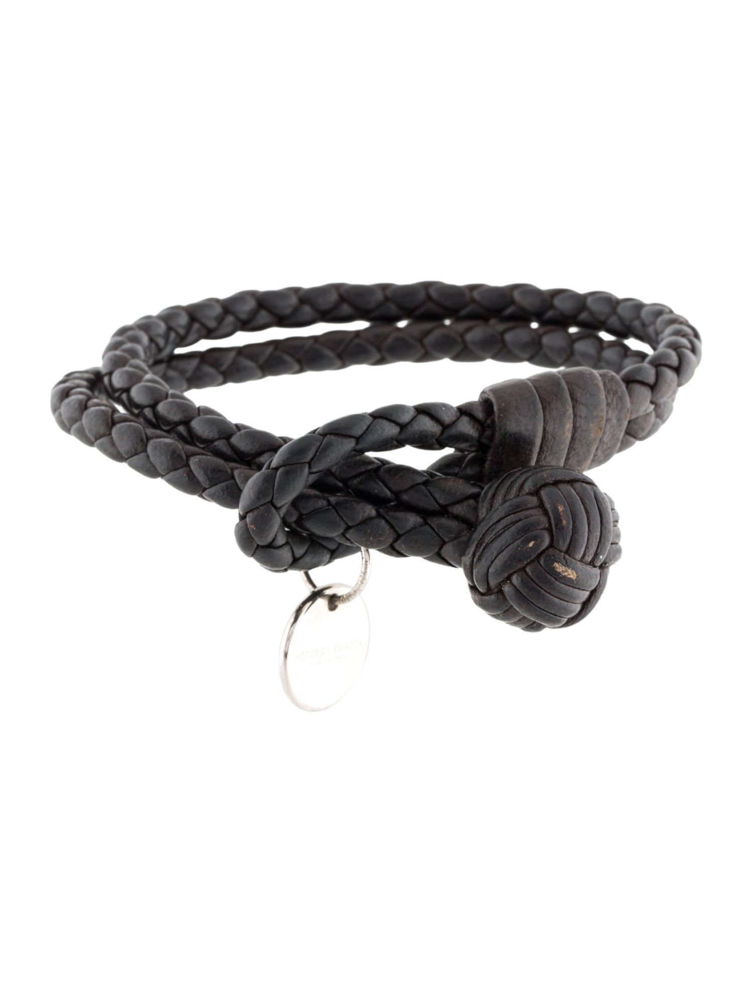 Bottega Veneta Leather Wrap Bracelet