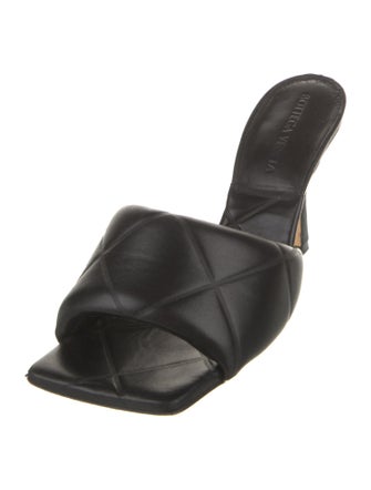 Bottega Veneta Fettucce Leather Slides