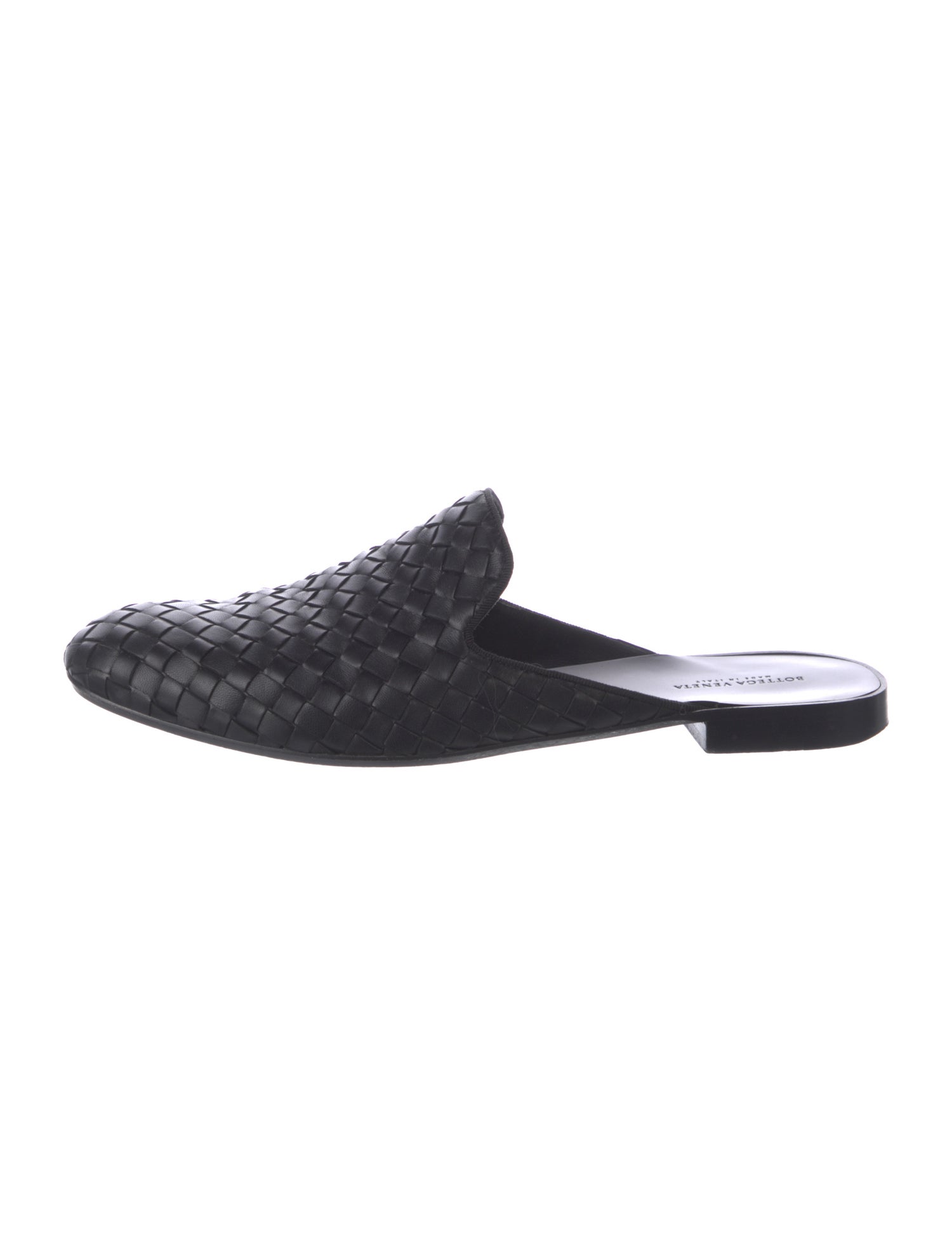 Bottega Veneta Intrecciato Weave Leather Mules