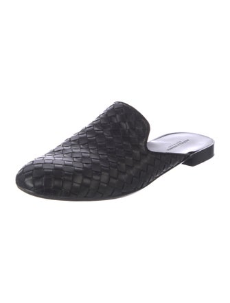 Bottega Veneta Intrecciato Weave Leather Mules