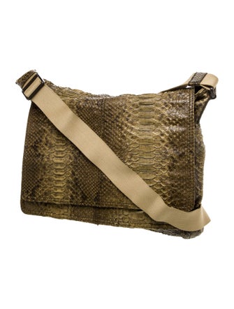 Bottega Veneta Snakeskin Messenger Bag