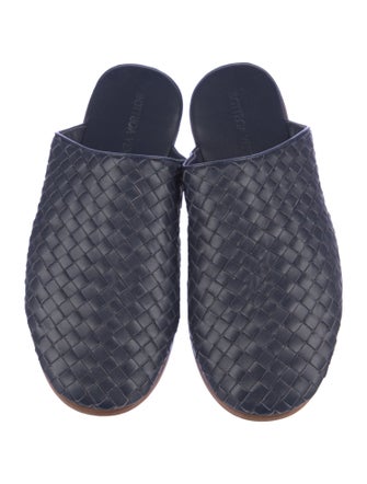 Bottega Veneta Intrecciato Weave Leather Slippers