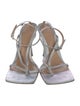 Bottega Veneta Leather Glitter Accents Sandals