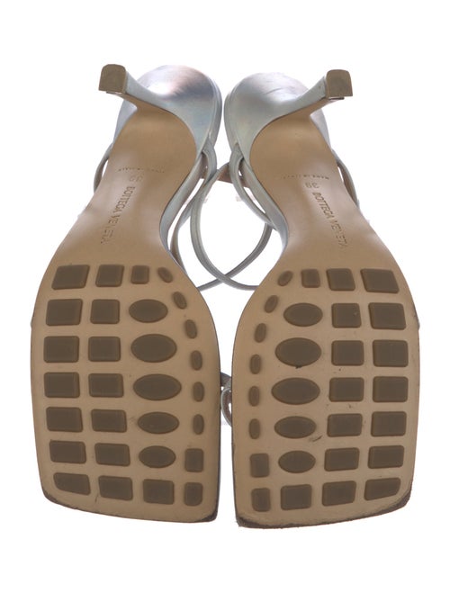 Bottega Veneta Leather Glitter Accents Sandals