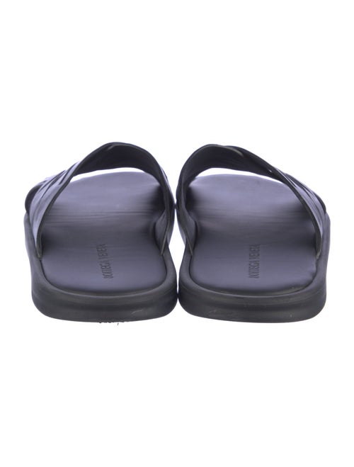 Bottega Veneta Leather Braided Accents Slides