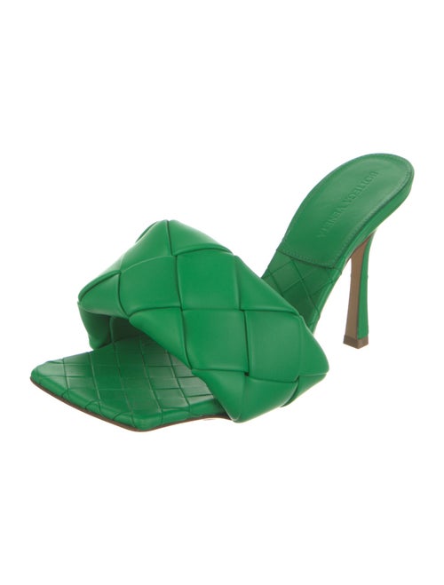 Bottega Veneta Intrecciato Weave Leather Slides