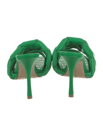 Bottega Veneta Intrecciato Weave Leather Slides