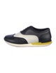 Bottega Veneta Leather Colorblock Pattern Athletic Sneakers