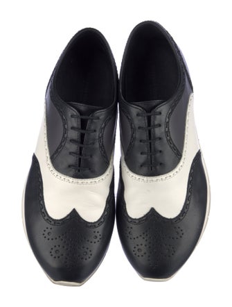 Bottega Veneta Leather Colorblock Pattern Athletic Sneakers