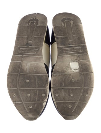 Bottega Veneta Leather Colorblock Pattern Athletic Sneakers