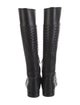 Bottega Veneta Intrecciato Weave Leather Riding Boots