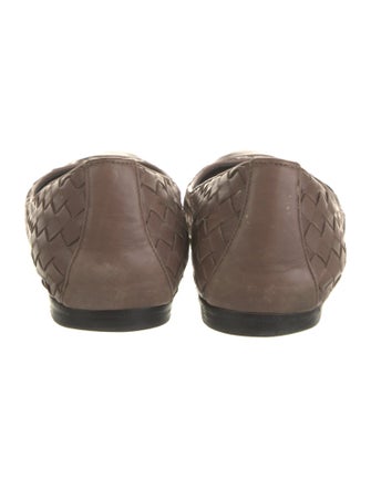 Bottega Veneta Intrecciato Weave Leather Flats