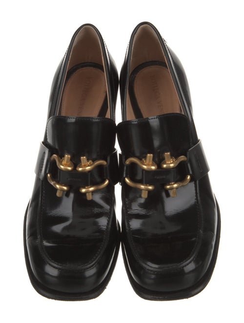 Bottega Veneta Intrecciato Weave Patent Leather Pumps