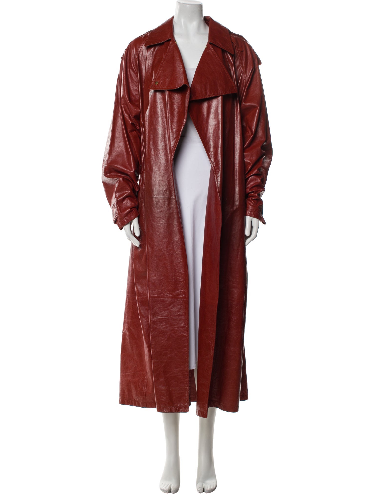 Bottega Veneta Leather Trench Coat
