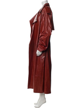 Bottega Veneta Leather Trench Coat