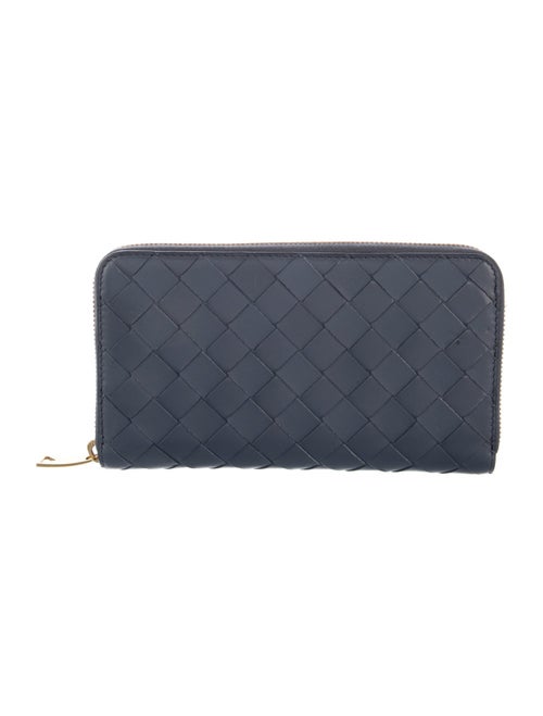 Bottega Veneta Intrecciato Weave Leather Continental Wallet
