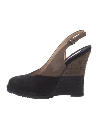 Bottega Veneta Intrecciato Weave Suede Slingback Pumps