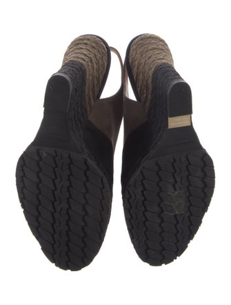 Bottega Veneta Intrecciato Weave Suede Slingback Pumps
