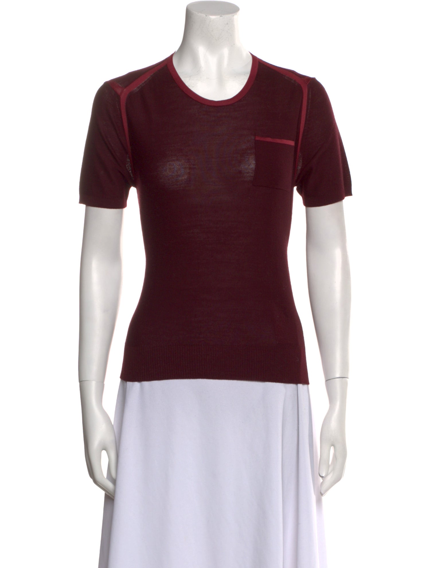 Bottega Veneta Wool Crew Neck T-Shirt